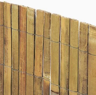 Fence di bambù a fessura durabile a slitta per schermo di privacy per paesaggi esteriori e decorazioni di patio