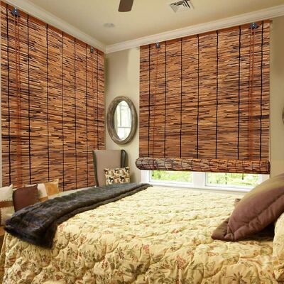 Chiusura a rotoli di canna naturale con 70% di blocco della luce Facile da installare e più lunga durata per la decorazione del portico