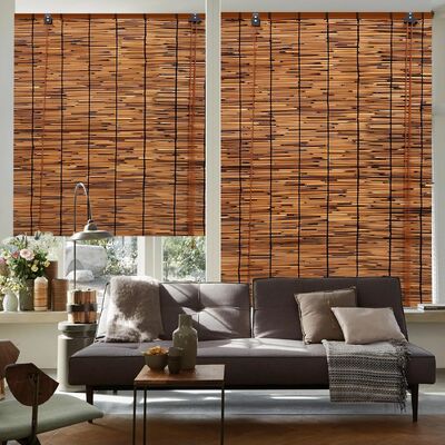 Chiusura a rotoli di canna naturale con 70% di blocco della luce Facile da installare e più lunga durata per la decorazione del portico