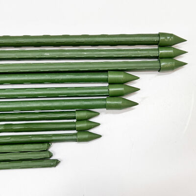 Colpi di metallo rivestiti di plastica Colpi di giardino verde per impianti di supporto per impianti di arrampicata