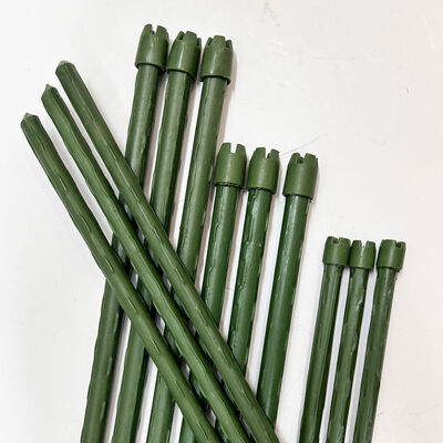 Colpi di metallo rivestiti di plastica Colpi di giardino verde per impianti di supporto per impianti di arrampicata